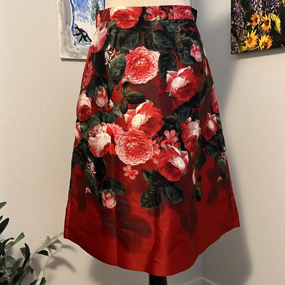 NWOT Talbots Satin Midi Skirt - Picture 7 of 9